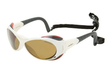 Image of Julbo Explorer Sunglasses - White, Camel Camel Antifog