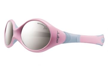Image of Julbo Looping 2 Kids Prescription Sunglasses + Cord with RX Single Vision Lenses for Babies 12-24 months, Frame Color Julbo Looping 2 Sunglasses - Pink/Blue