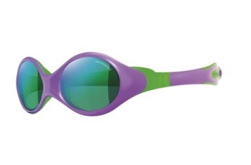 Image of Julbo Looping 2 Kids Prescription Sunglasses + Cord with RX Single Vision Lenses for Babies 12-24 months, Frame Color Julbo Looping 2 Sunglasses - Purple/Lime