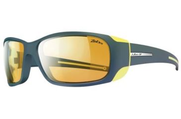 Image of Julbo Montebianco Sunglasses - Dark Blue/Yellow Frame w/Zebra Lenses 4153132