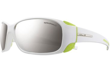 Image of Julbo MonteBianco Bifocal Prescription Sunglasses, White / Lime Frame, Spectron 4 Lens-J4151216BI