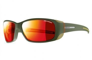 Image of Julbo Montebianco Sunglasses with Spectron 3CF Lenses, Army/Orange, Large J4151154