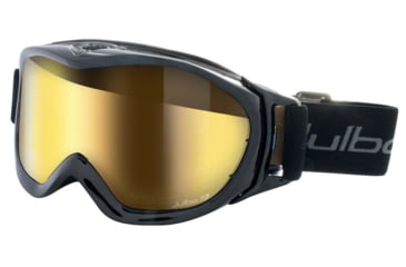 Image of Julbo Revolution OTG Goggles, Full Black w/Zebra Light Double Cylindrical Lenses And Light Gold Flash Treatment 79031144