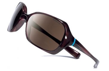 Image of Julbo Tina Travel Sunglasses Crystal Brown / Turquoise 392250