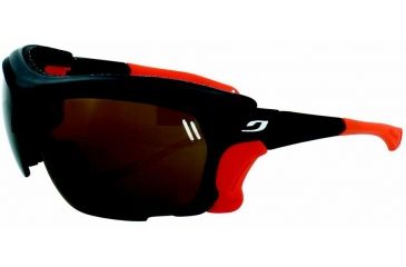 Image of Julbo Trek Sunglasses, Black/Orange w/ Camel Lenses 4375014