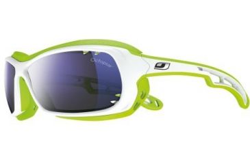 Image of Julbo Wave Sunglasses, White/Green w/ Octopus Lenses 4428016