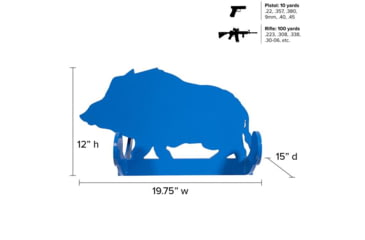 Image of Legion Targets Rockin Boar 3/8in AR500, Blue, AR-01NK