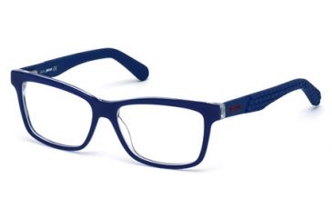 Image of Just Cavalli JC0642 Eyeglass Frames - Shiny Blue Frame Color