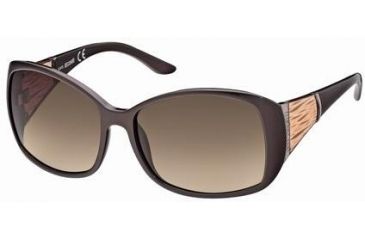Image of Just Cavalli JC349S Sunglasses - Shiny Dark Brown Frame Color, Gradient Brown Lens Color
