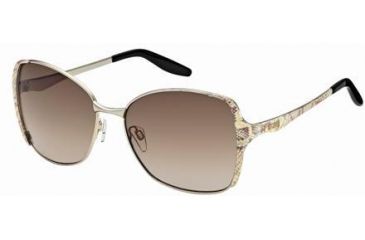Image of Just Cavalli JC407S Sunglasses - Gold Frame Color, Gradient Brown Lens Color