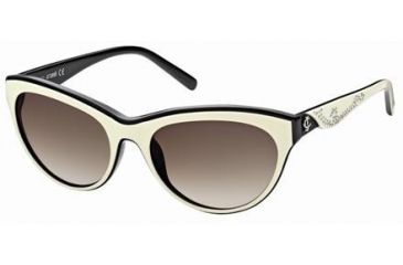Image of Just Cavalli JC409S Sunglasses - Ivory Frame Color, Gradient Brown Lens Color