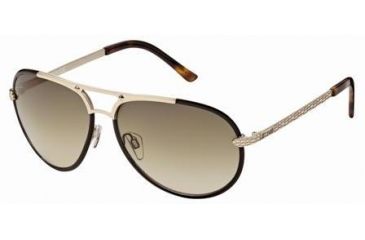 Image of Just Cavalli JC410S Sunglasses - Shiny Rose Gold Frame Color, Gradient Brown Lens Color