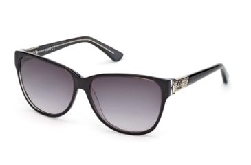 Image of Just Cavalli JC415S Sunglasses - Black Frame Color, Gradient Smoke Lens Color