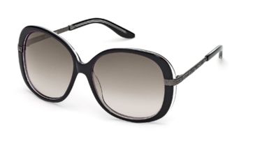 Image of Just Cavalli JC418S Sunglasses - Black/Crystal Frame Color, Gradient Smoke Lens Color