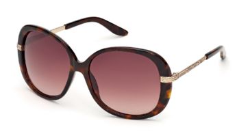 Image of Just Cavalli JC418S Sunglasses - Dark Havana Frame Color, Gradient Brown Lens Color