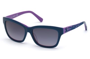 Image of Just Cavalli JC564S Sunglasses - Blue Frame Color, Gradient Blue Lens Color