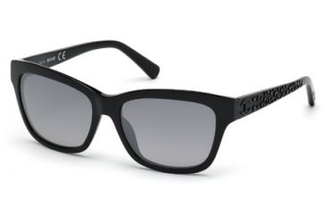 Image of Just Cavalli JC564S Sunglasses - Shiny Black Frame Color, Gradient Smoke Lens Color