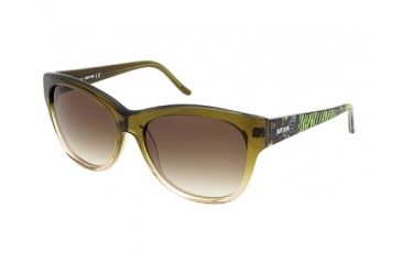 Image of Just Cavalli JC634S Sunglasses - Dark Green Frame Color, Gradient Brown Lens Color