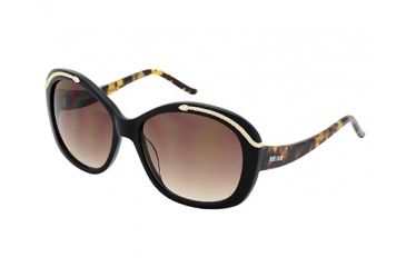 Image of Just Cavalli JC638S Sunglasses - Shiny Black Frame Color, Brown Gradient Lens Color