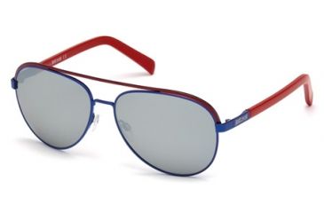 Image of Just Cavalli JC654S Sunglasses - Shiny Blue Frame Color
