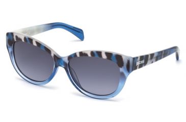 Image of Just Cavalli JC679S Sunglasses - Blue Frame Color, Gradient Blue Lens Color
