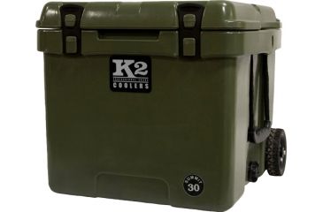 Image of K2 Coolers Summit Series 30 Qt Duck Boat Green W/ Wheels
