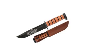 Image of Ka-Bar 9193 120th Anniversary Dog''s Head Fixed 7 1095 Cro-Van Black Clip Point