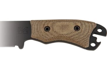 Image of KA-BAR Knives Becker Necker BK11 Micarta Handle, Green Canvas, BK11HNDL