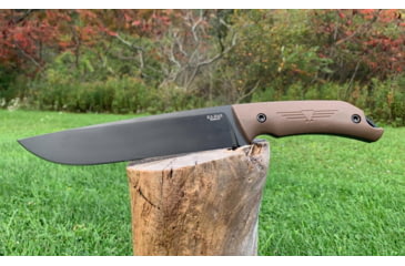 Image of KA-BAR Knives Camp Turok Knife, 8in, 1095 Cro-Van Steel, Drop Point, Brown Ultramid Handle, 7511