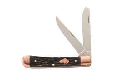 Image of KA-BAR Knives Coppersmith - 2 Blade Folding Trapper, Str Edge, 3 1/8in 440C Steel Blade, Bone Handle, 6211CU