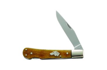 Image of KA-BAR Knives DogS Head Lockback, 440C Stainless Steel 3 1/16in Blade, RamS Horn Handle, 8112