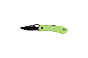 Image of KA-BAR Knives Dozier - Folding Hunter Knive w/Thumb Notch, 3in Aus 8A Stainless Steel Blade, Zytel Handle, Zombie Green, 4065ZG