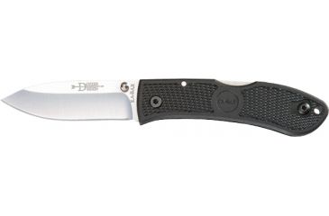 Image of Ka-Bar Knives Dozier Folding Hunter Straight Edge Knife w/ Pocket Clip, Black, Clampack 4-4062CP-5