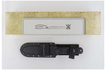 Image of KA-BAR Knives EK Cammando Short Fixed Blade Knife, 4.312in, Drop Point, 1095 Cro-Van Blade, Ultramid Black Handle, Black, EK51