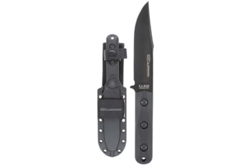 Image of KA-BAR Knives EK Cammando Short Fixed Blade Knife, 5.062in, Clip Point, 1095 Cro-Van Blade, Ultramid Black Handle, Black, EK50