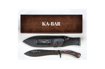 Image of KA-BAR Knives Gunny Fixed Blade Knife, 9.75in, 1095 Cro-Van, Spear Point, Webb Wood, Black, 5300