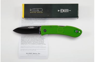 Image of KA-BAR Knives Jarosz Beartooth Folding Knife, 3.44in, 5Cr15, Clip Point, G10, Black/Grey, 3086