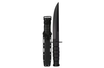 Image of KA-BAR Knives Ka-Bar Modified Tanto Knife, Fixed Blade, 12.75in, 1095 Cro-Van Steel, Kraton G Handle, Black, 12.75, 1266