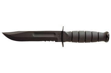 Image of Ka Bar Knives Kb1259 Comboedge 5 25in Short Ka Bar Black Kydex Sheath