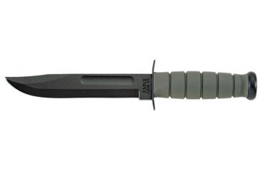 Image of Ka Bar Knives Kb5011 Plain Utility Knife Foliage Green Kraton Handle