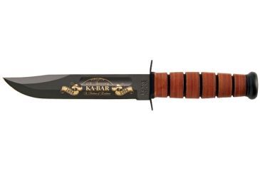 Image of Ka Bar Knives Kb9159 Plain Usmc 110th Anniversary Ka Bar Leather Sheath