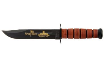 Image of Ka Bar Knives Kb9164 9 11 Never Forget Army With Brown Leather Sheath