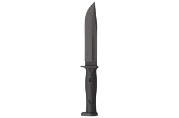 Image of KA-BAR Knives Slabby, Fixed Blade Knife, 1095 Cro-Van, 6.86" Blade Length, 12.11" Overall Length, Plain Edge, Clip Point, Black Blade, Black Glass Filled Nylon Handle, Includes Sheath, 1310