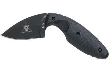 Image of Ka-Bar Knives TDI Law Enforcement Straight Edge Knife w/ Hard Sheath, Black, Clampack 4-1480CP-0, EDEMO1