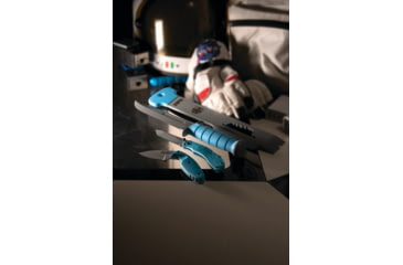 Image of KA-BAR Knives USSF TDI Astro MP Fixed Blade Knife, 213in, AUS 8A Stainles Steel, Blue Zytel, 1480SF