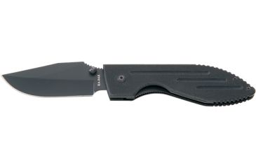 Image of Ka-Bar Knives Warthog II Folding Straight Edge Knife w/ Pocket Clip, Clampack, BLACK 4-3072CP-5