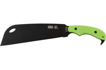 Image of Ka-Bar Knives ZK Zomstro Chopper Straight Edge Knife w/ Nylon Sheath, GREEN 2-5705-6