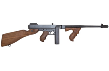 Image of Auto Ordnance 1927A1 Carbine Deluxe Model Semi-Auto Rifle, 45 ACP, 14.5in Barrel, 1-16, Walnut Wood Stock, Blued, T114-FRRMPG