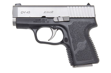 Image of Kahr CM40 Pistol, .40 S&amp;W, 3in barrel, black polymer frame, textured polymer grip, recoil operated semi-automatic, white bar-dot combat, 5 round magazine, KA-CM40-40SW-3-1-FRRMPG
