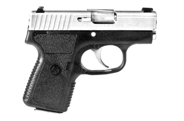 Image of Kahr P380 Pistol, .380 ACP, 2.53in barrel, black polymer frame, textured polymer grip, recoil operated semi-automatic, white bar-dot combat, 6 round magazine, KAP380.380ACP2.531FRRMPG